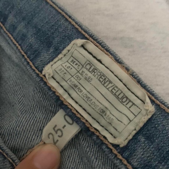 current/elliot ripped wide leg jeans - Picture 4 of 4